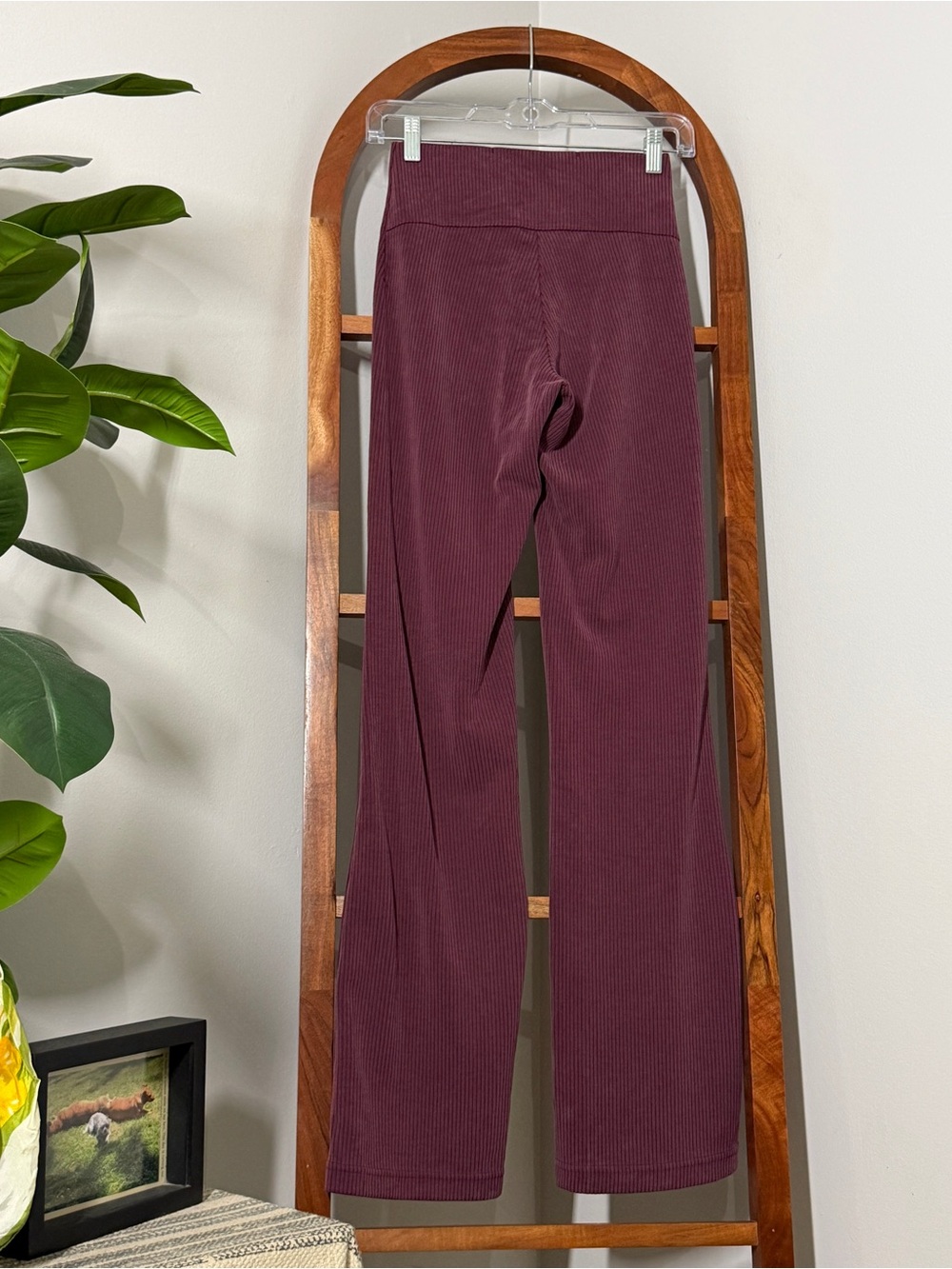 Lululemon 2 Ribbed Softstreme Flared Pant in Garnet - Picture 2 of 6